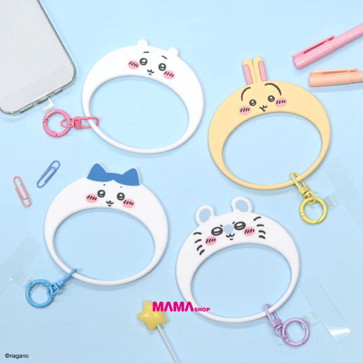 日本直送Chiikawa Multi-Ring 矽膠手環