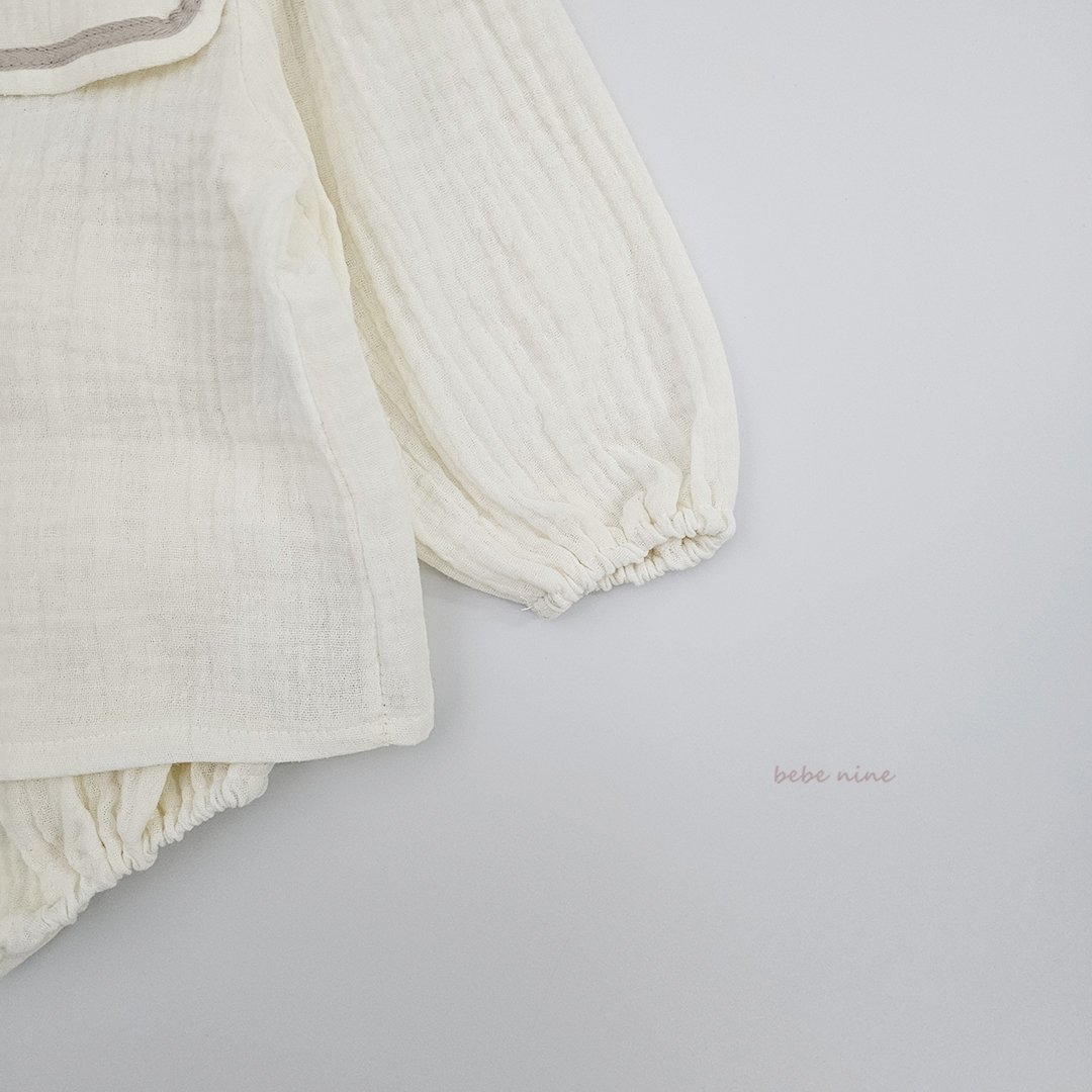 🌸預訂 韓國直送🌸🇰🇷Bebenine三色方型水手領上衣燈籠褲套裝