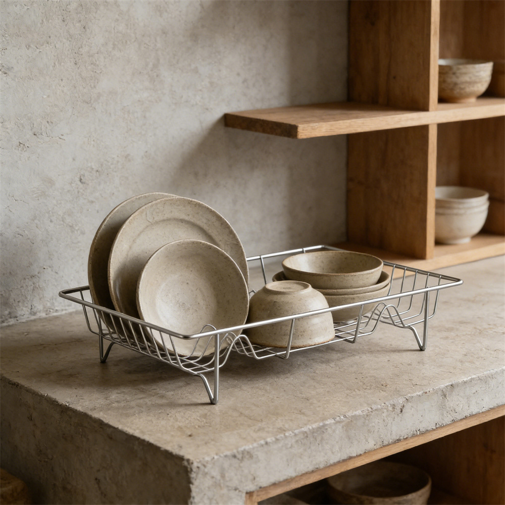 廚房瀝水雙拱碗架 銀色 UB0255