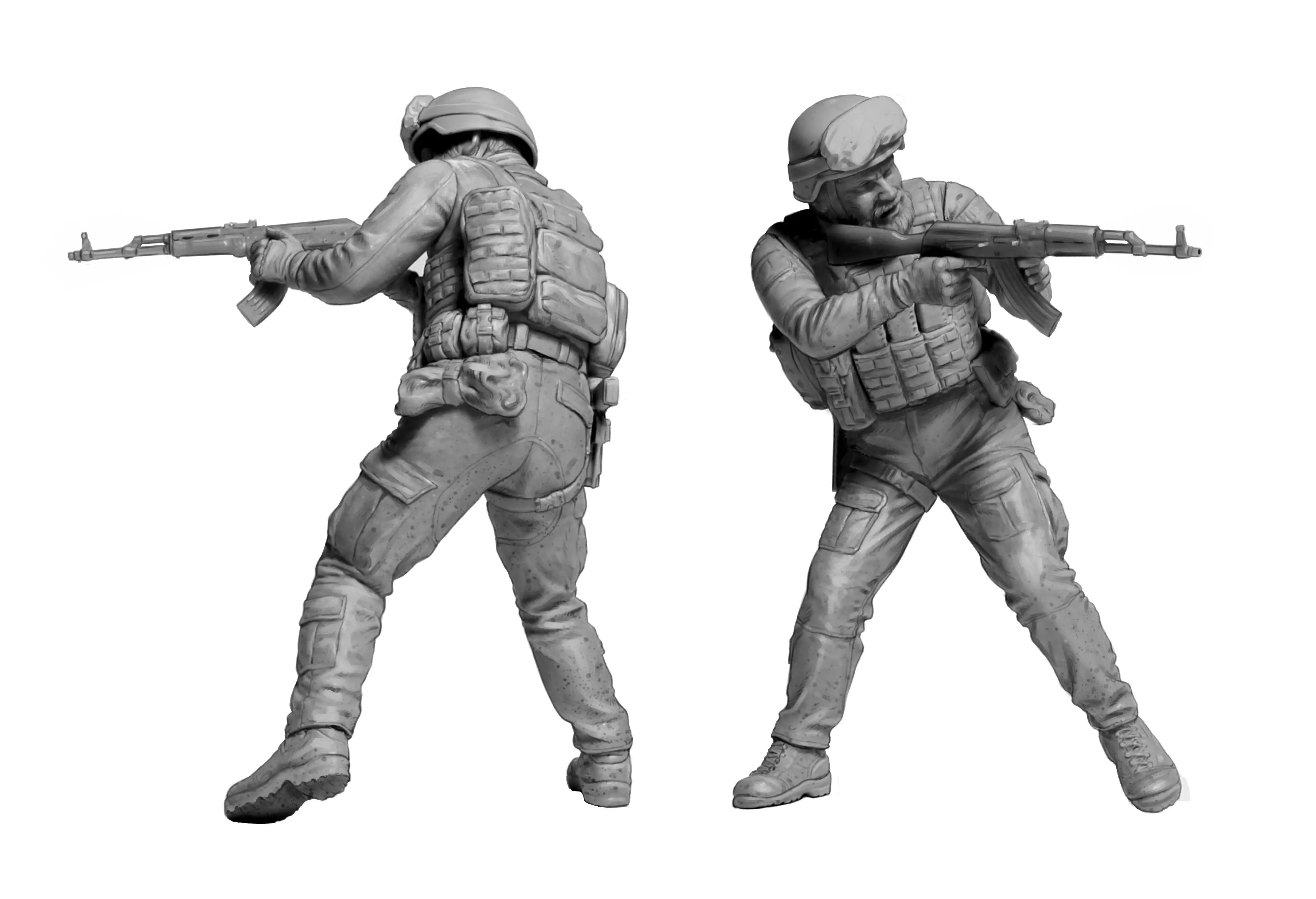 1/24 Russian-Ukrainian War series. Fighter of the Armed Forces of Ukraine. Clean-up Operation