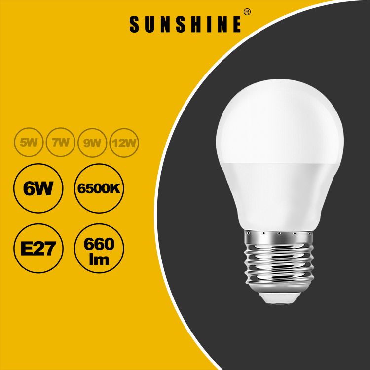 LGF-6(Y)(E27/14)/LED6W黃/白光球膽