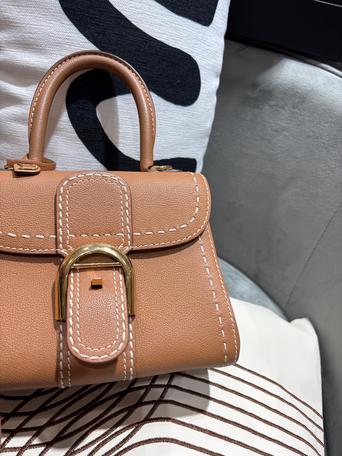 Delvaux Brillant Mini Surpiqué rodeo calfskin 100%Authentic ,98%new✅dust bag  