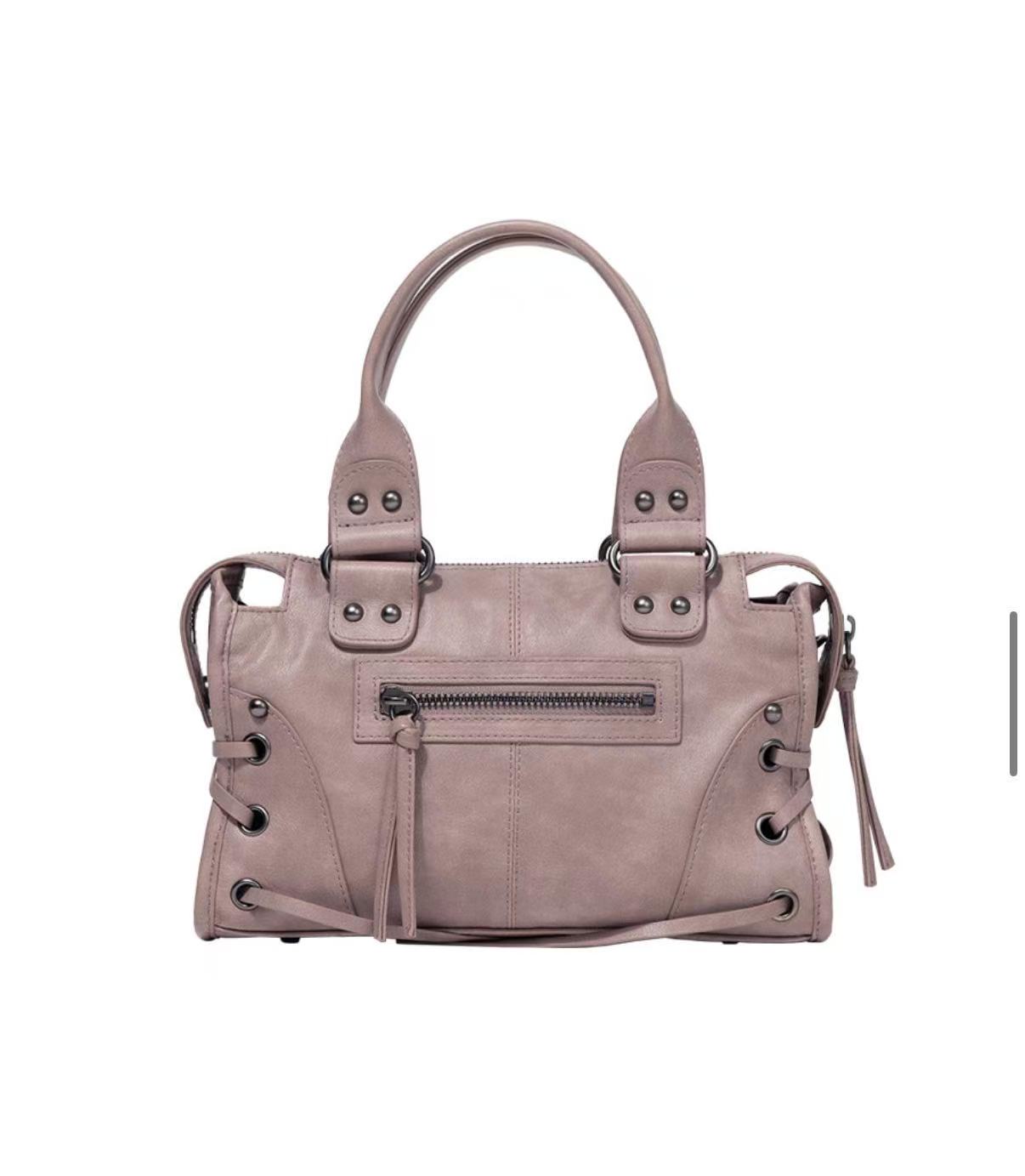 Fancyclub BELTED WASHING LEATHER MINI BAG (PINK) F26QE991