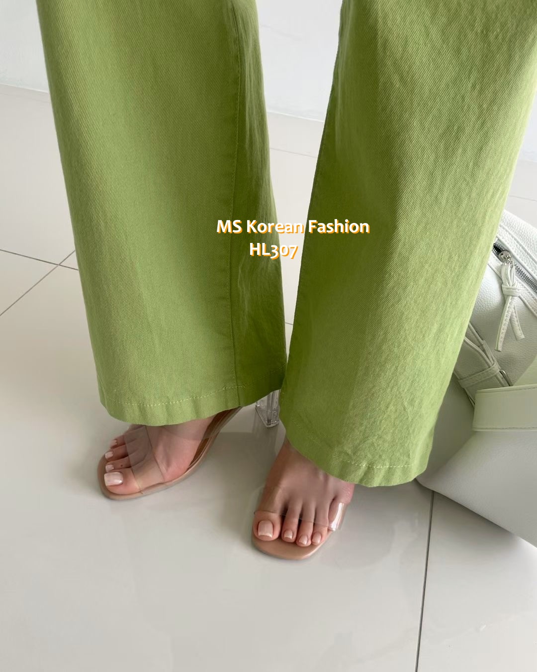 HL307 韓國🌼Howluk春版彈力棉闊筒褲