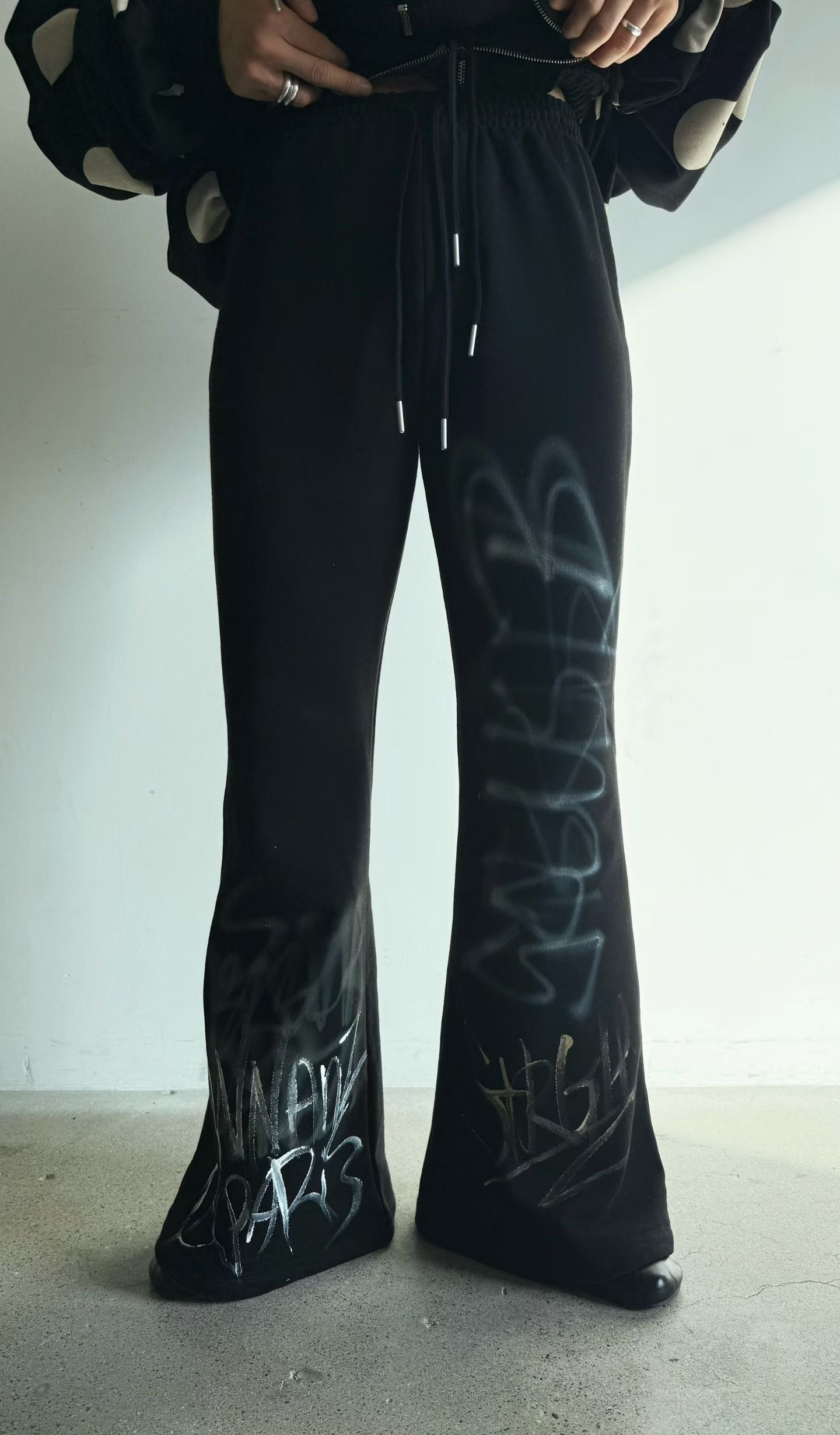 Graffiti cotton pants