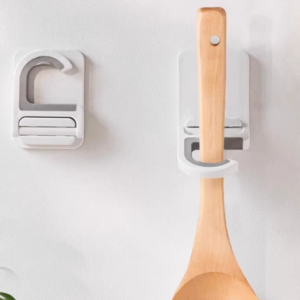拖把夾 壁掛 免打孔掃把 拖布掛鉤 固定架 卡扣 置物架 收納架 2個裝 [平行進口] HK2737