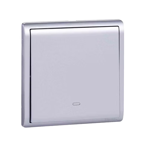 施耐德 Pieno 薰衣草銀 1位單控 開關掣
