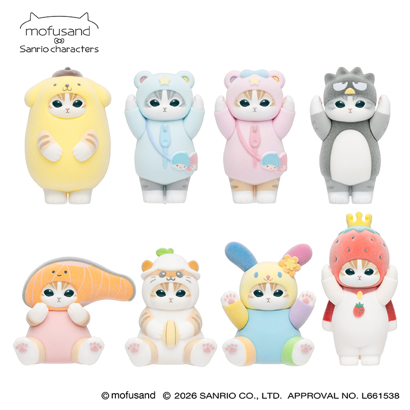  🎀【預訂】Sanrio x Mofusand 迷你公仔盲盒 vol. 3