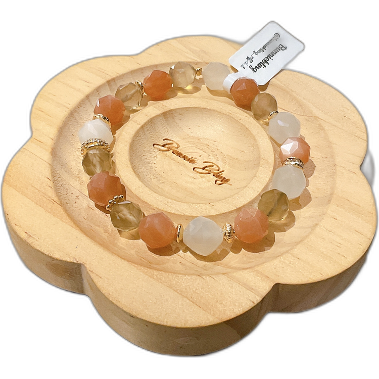 【月神之契 三色和諧】能量療癒守護手串