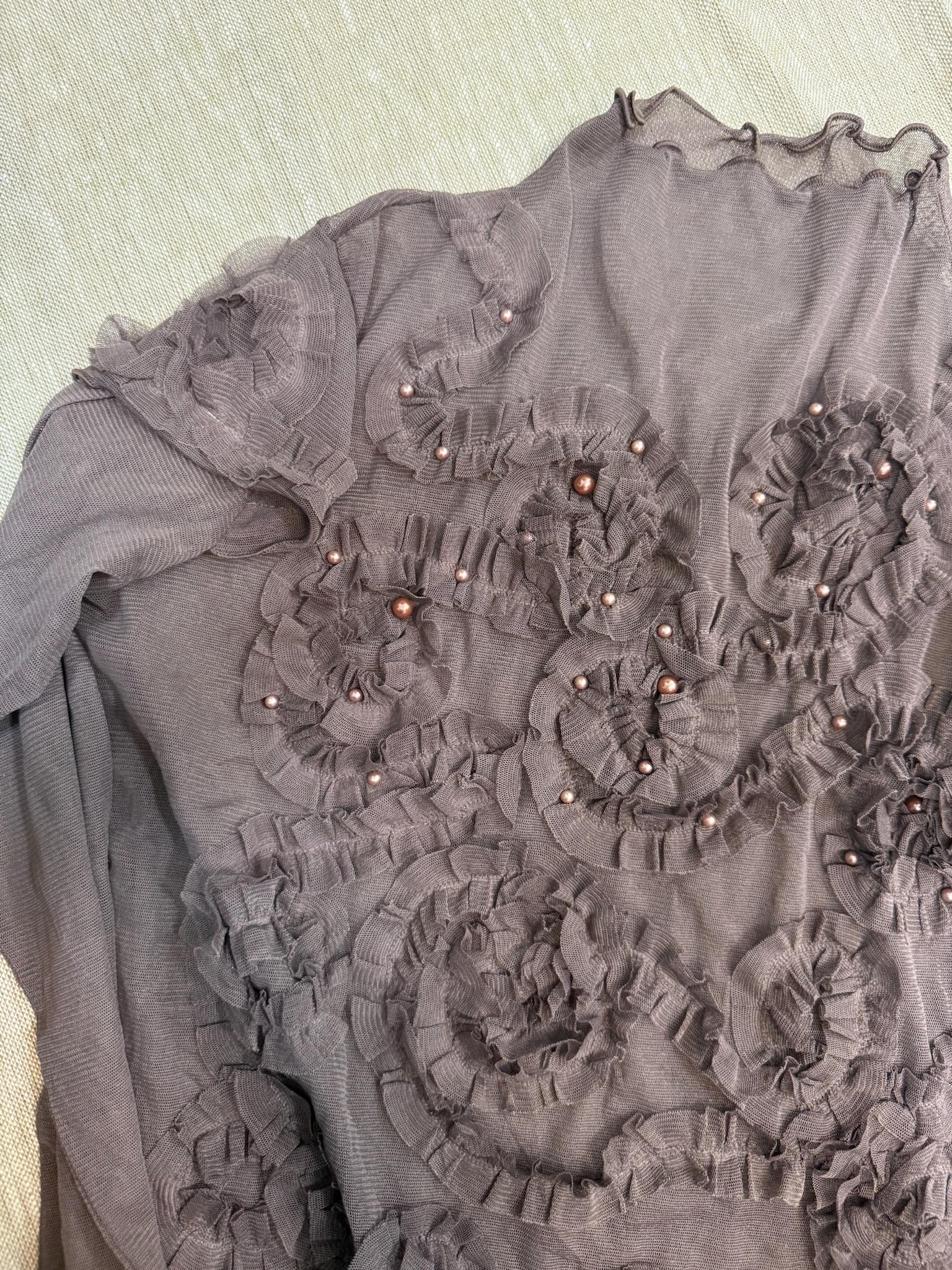 Fairy Grunge loral Appliqué Top