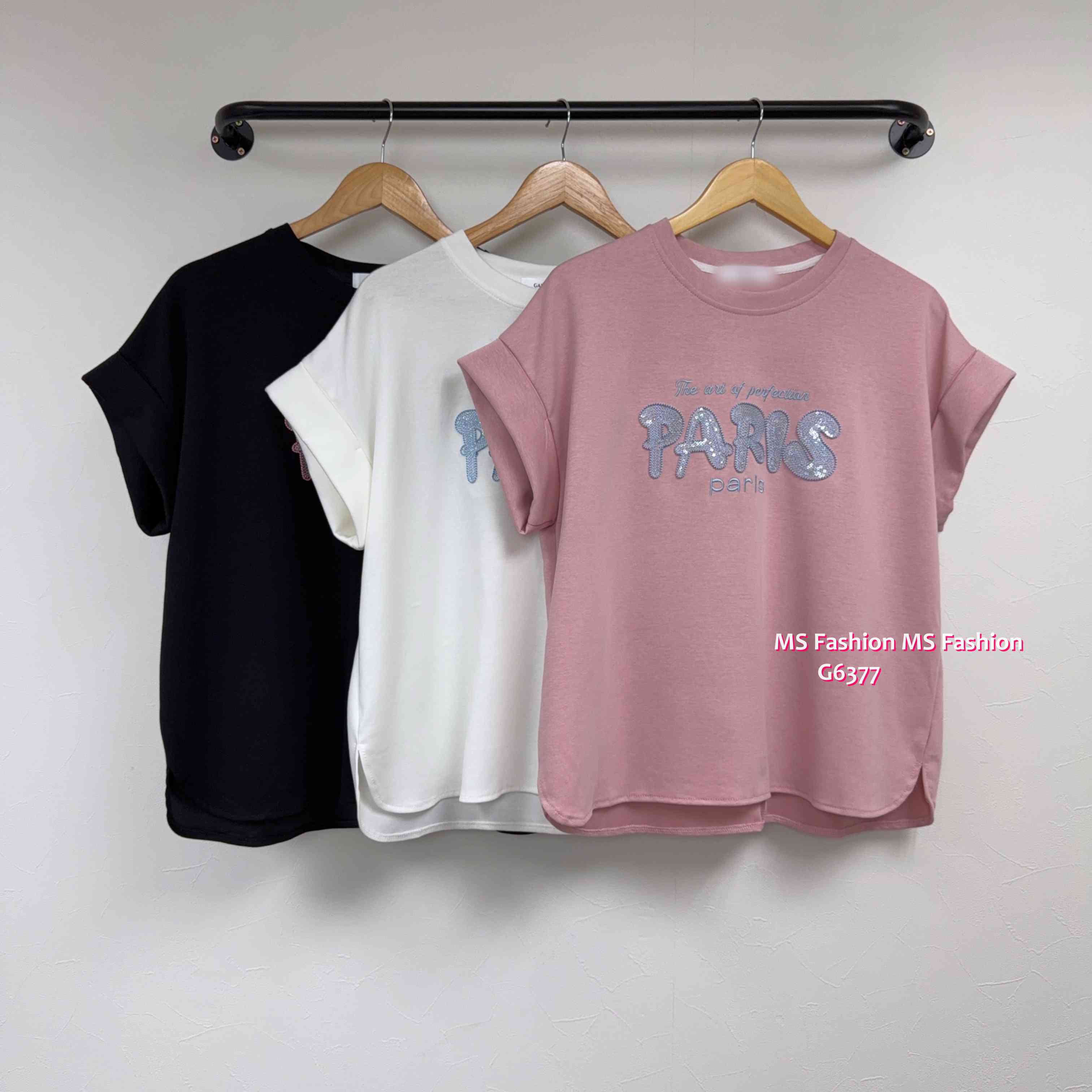 G6377 立體PARIS字母top
