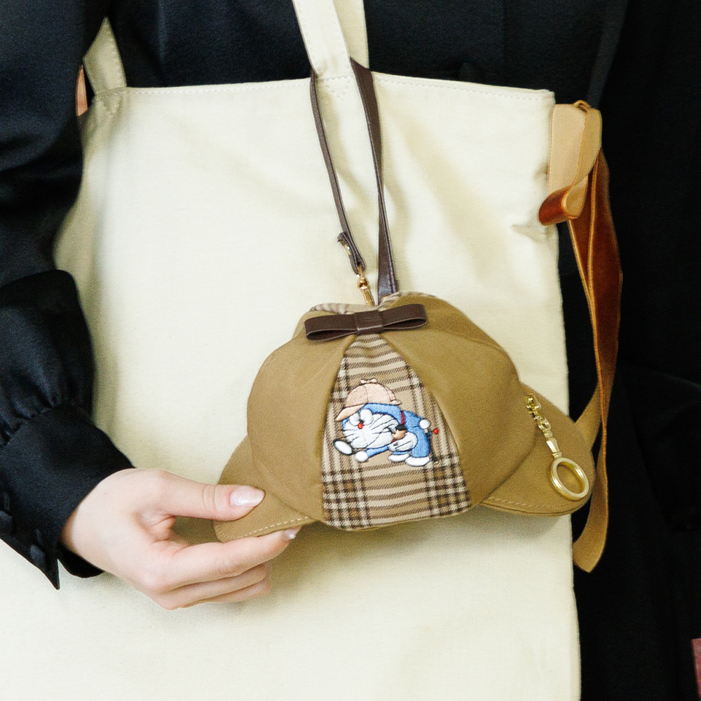 [訂購] 多啦A夢偵探帽小掛袋 Pouch (福爾摩斯系列)