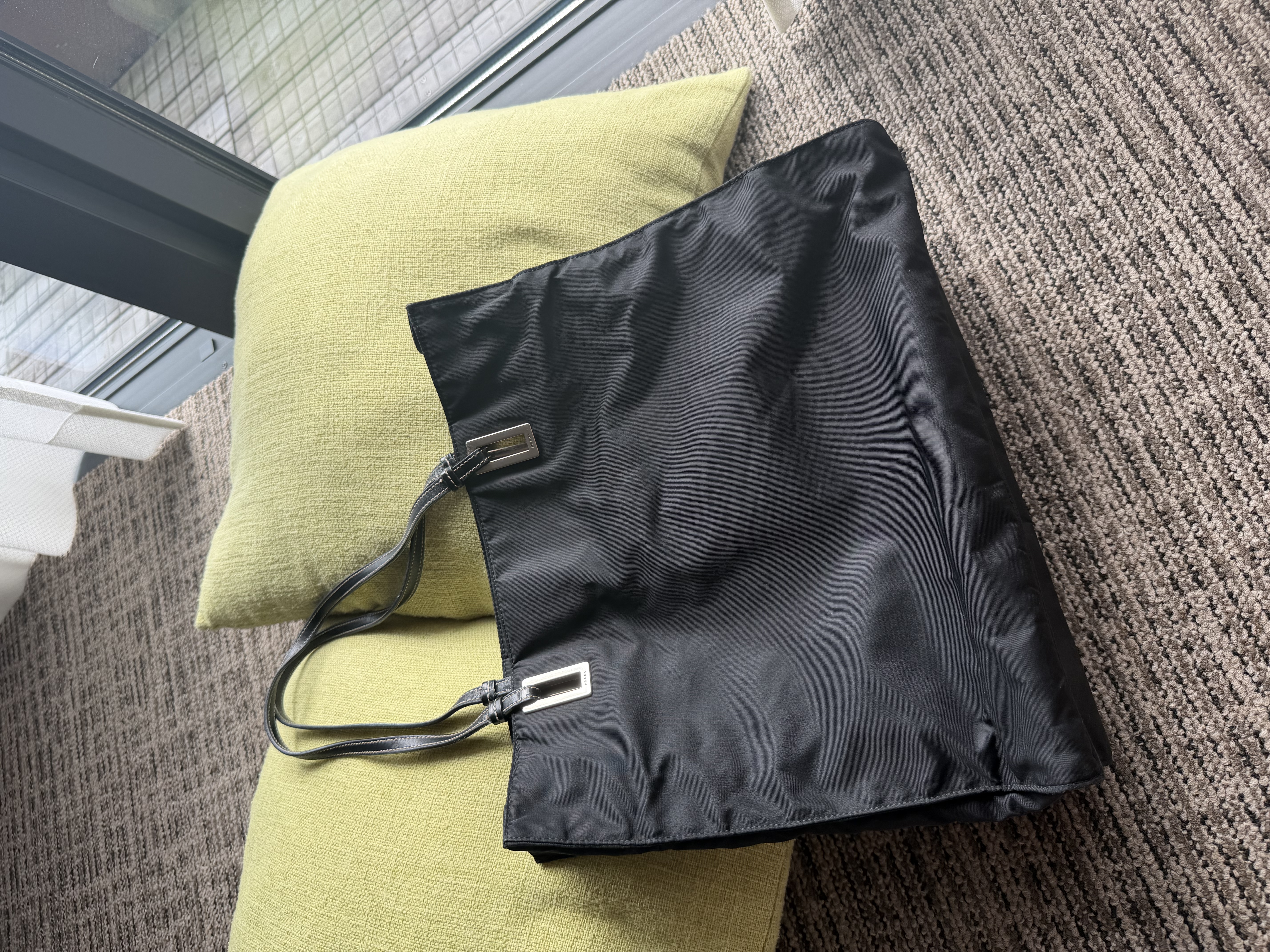 Prada black tote bag