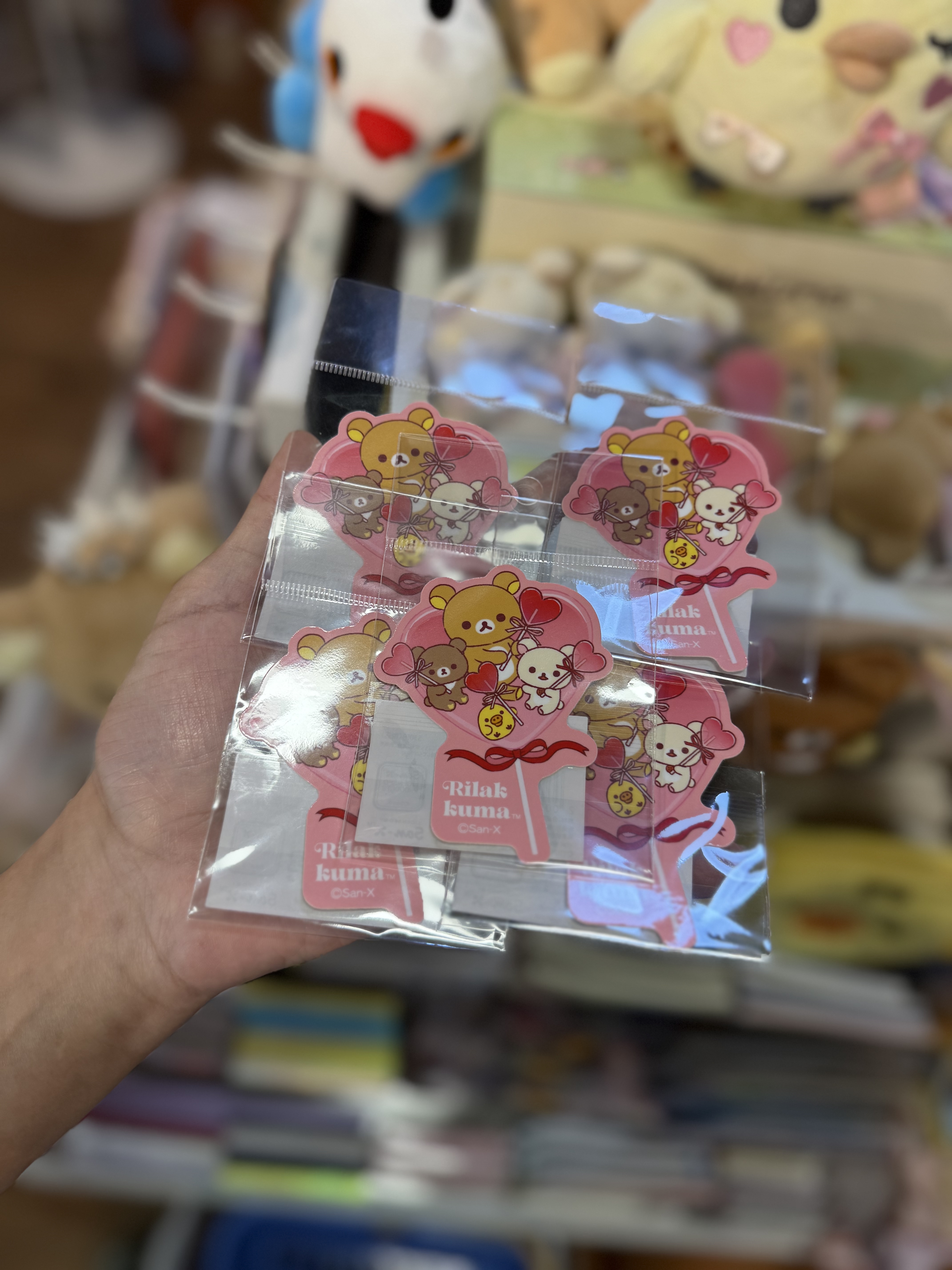 《現貨》全新日本專店限定 Rilakkuma情人節造型貼紙
