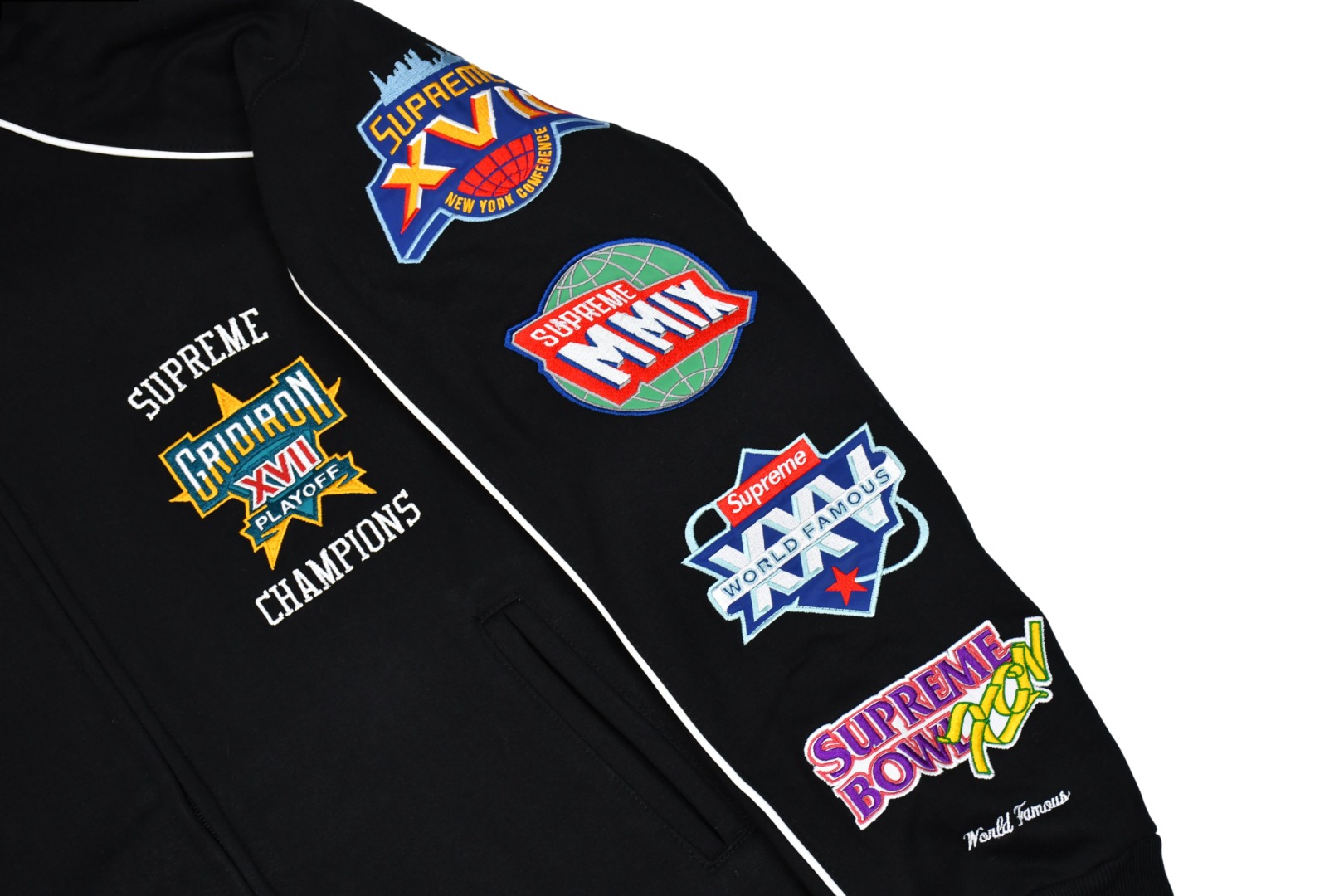 Supreme Playoffs Zip Up Hooded Sweatshirt