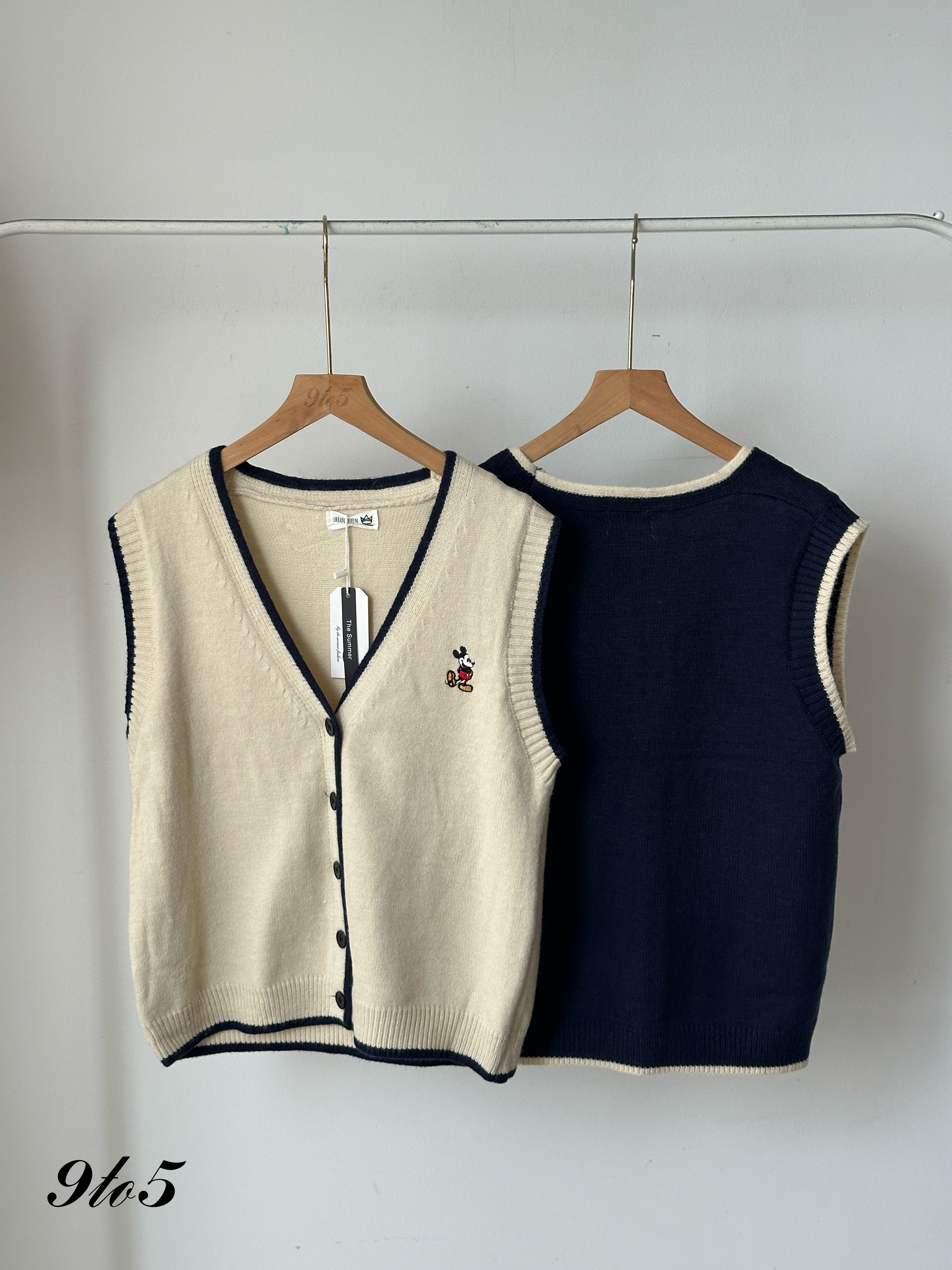 T4050 Mickey Knit Vest - 4 Colors