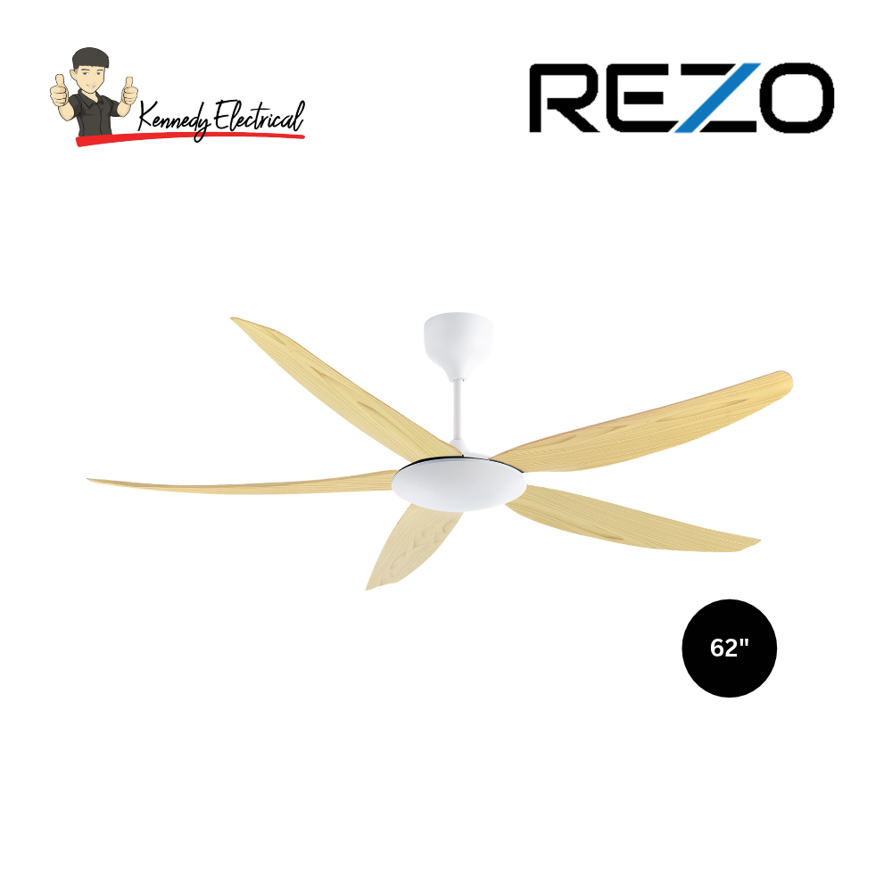 Rezo 62" Zetta DC Motor Ceiling Fan (ZETTA62)