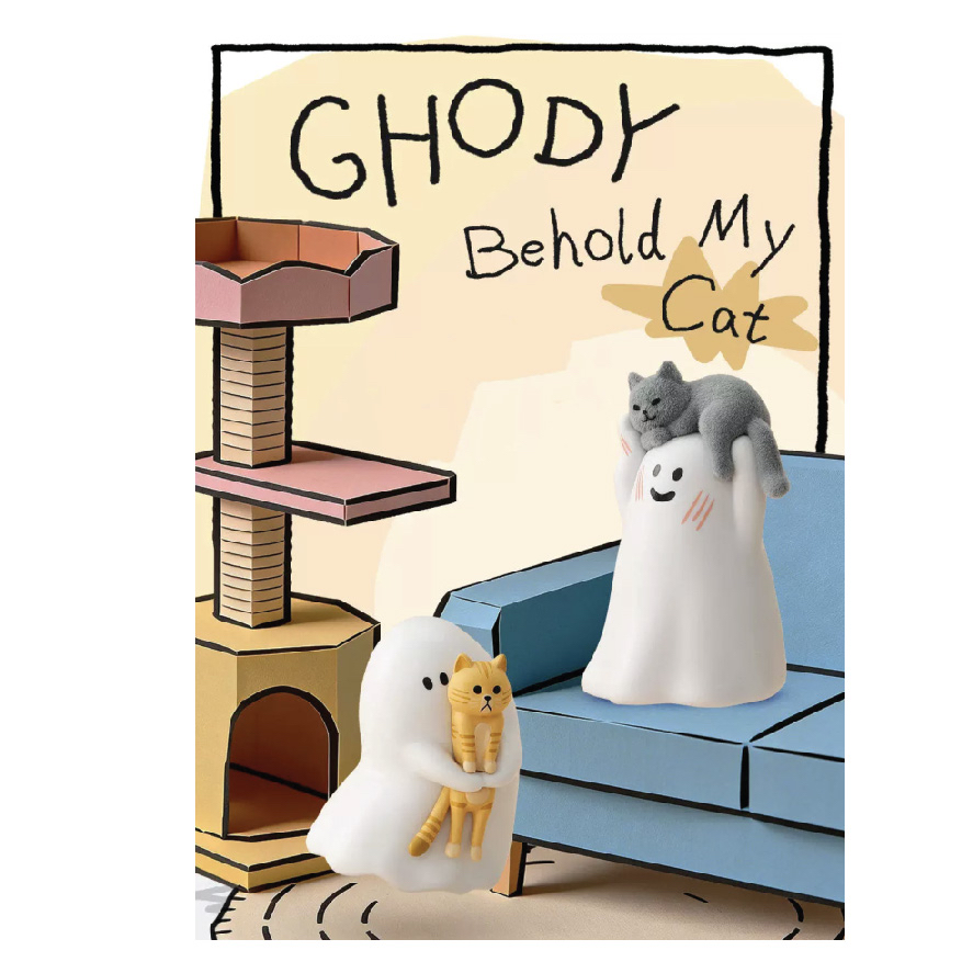 Ghody貓幽靈夜光公仔