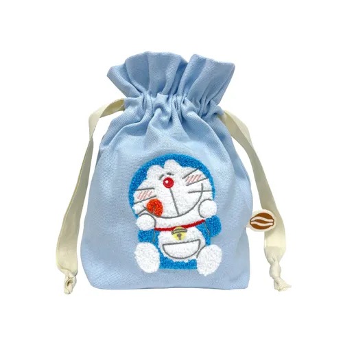 DORAEMON 相良刺繡束口袋 - 03260062