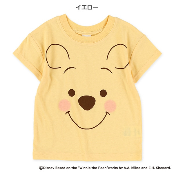 🇯🇵預訂 日本直送🇯🇵Winnie the pooh小熊維尼大面部印花短袖T恤