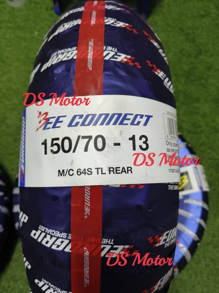 Eurogrip Tayar Rim 12 13 14 15 17 Inci Bee Connect Tyre 110/70-13 120/70-13 130/70-13 150/70-13 120/70-15 90/80-14 100/80-14 70/90-17 80/90-17 90/80-17 140/70-17
