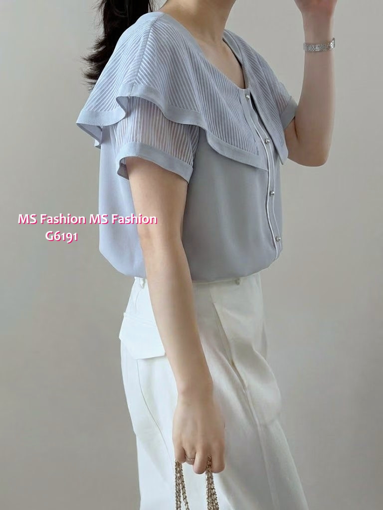 G6191 韓國🇰🇷高質靚料ruffle top