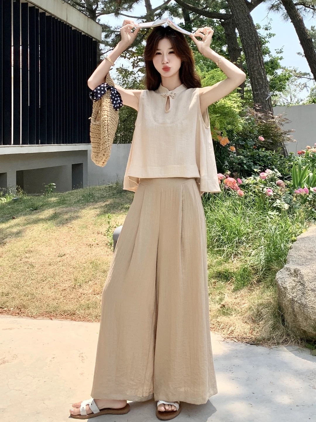 PT229国风阔腿裤