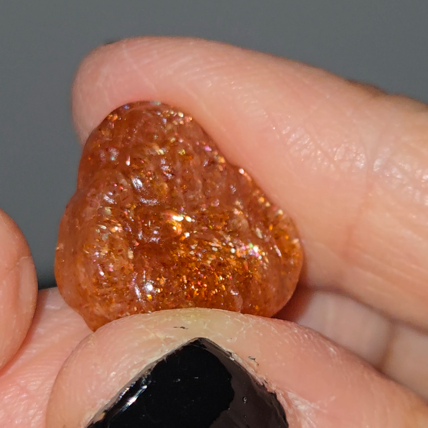 Arusha sunstone laughing Buddha - SM2