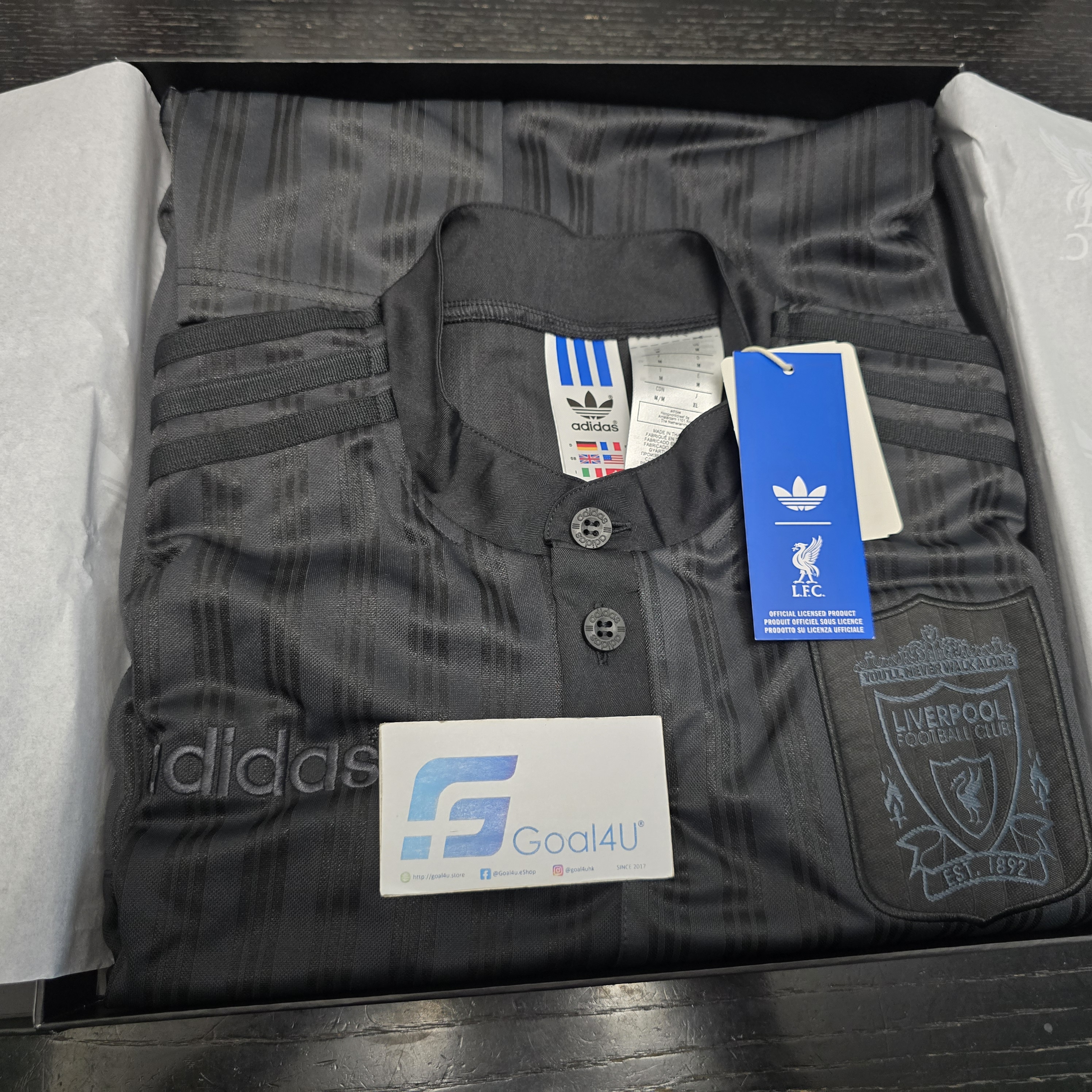 ⚫🖤 **收藏級黑魂版本！Adidas Liverpool 利物浦 1995-96 Blackout 作客球衣 (可加印字) KA8108