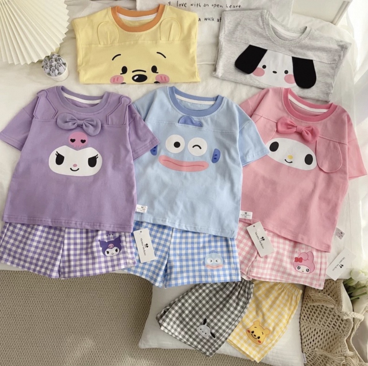 【$50童裝區】兒童卡通圖案短袖套裝