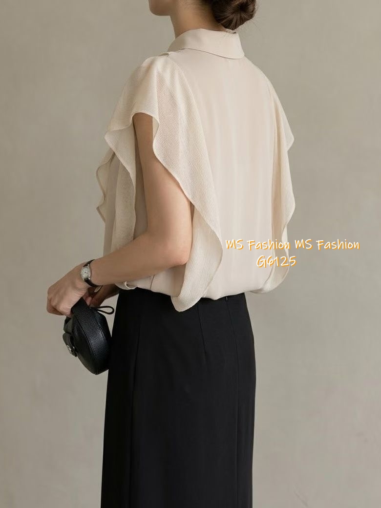 G6125 韓國🇰🇷靚料ruffle top