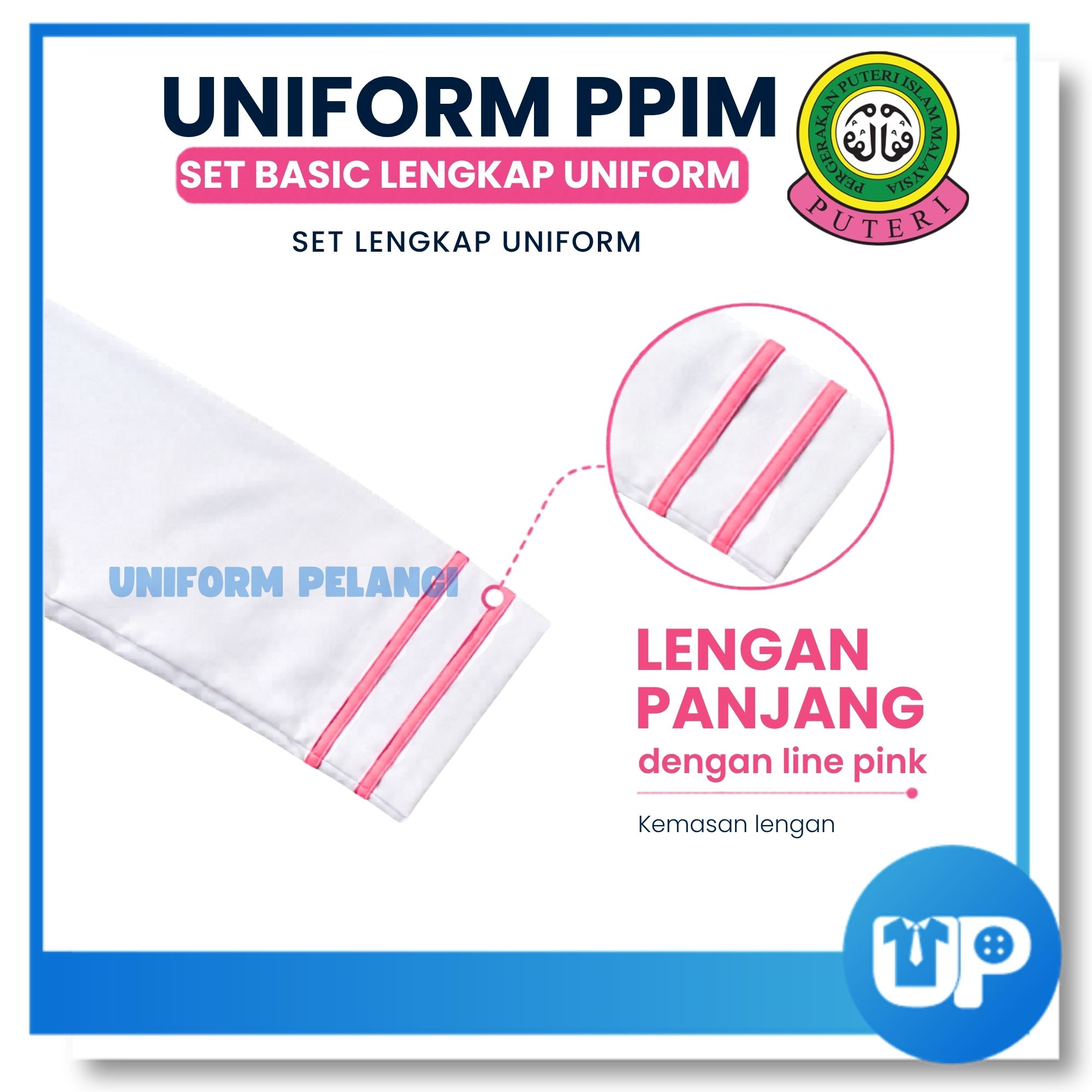 (SET LENGKAP) Puteri Islam (PPIM) Pakaian Seragam Uniform Lengakap Sekolah Menengah