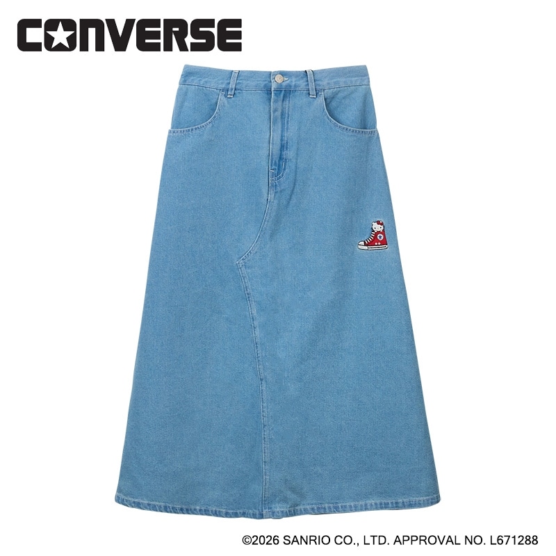 日本預訂📍日本限定Hello Kitty x Converse系列 - 牛仔長裙 不包郵 11/6日本開售