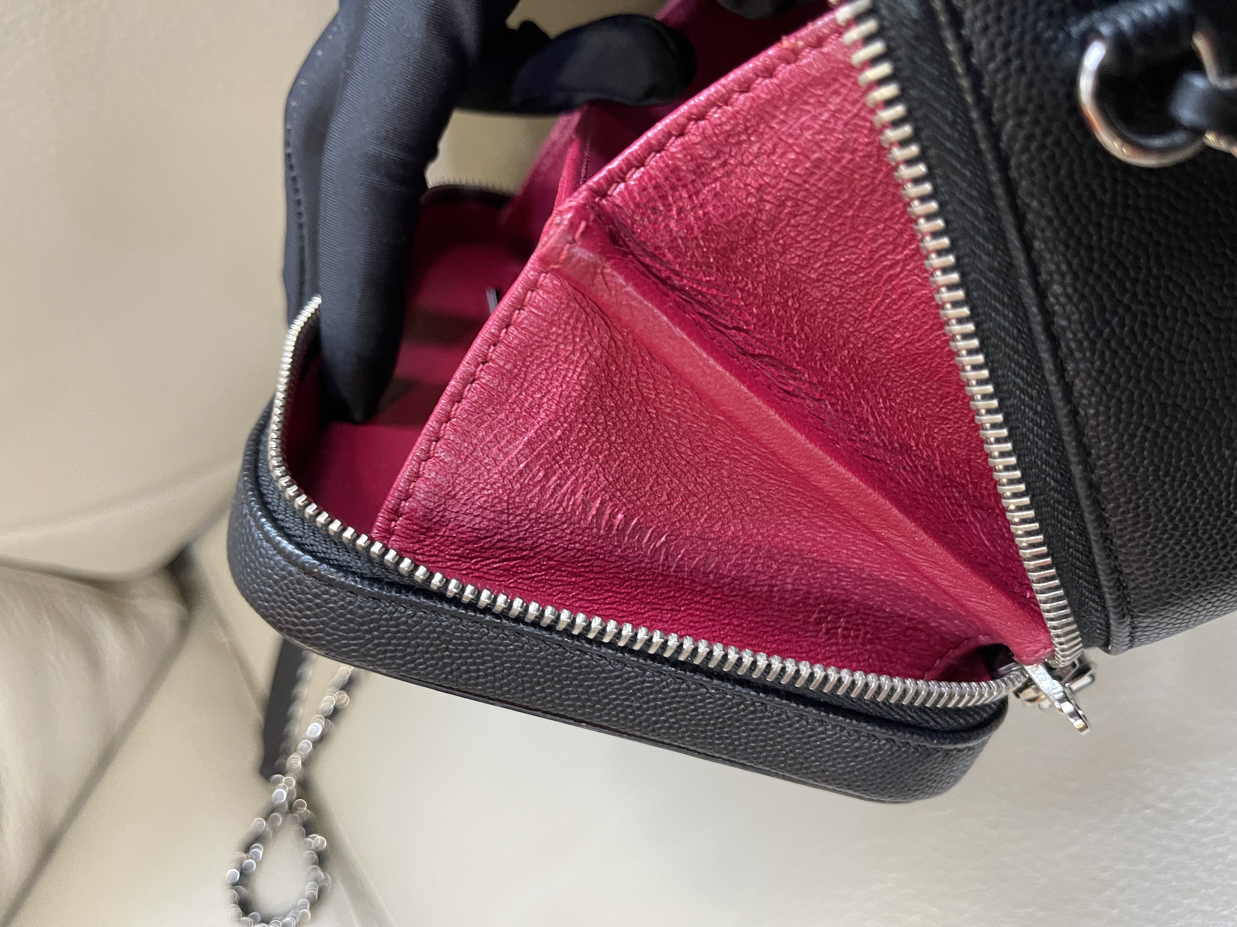 Pre-owned Chanel  Filigree small vanity case