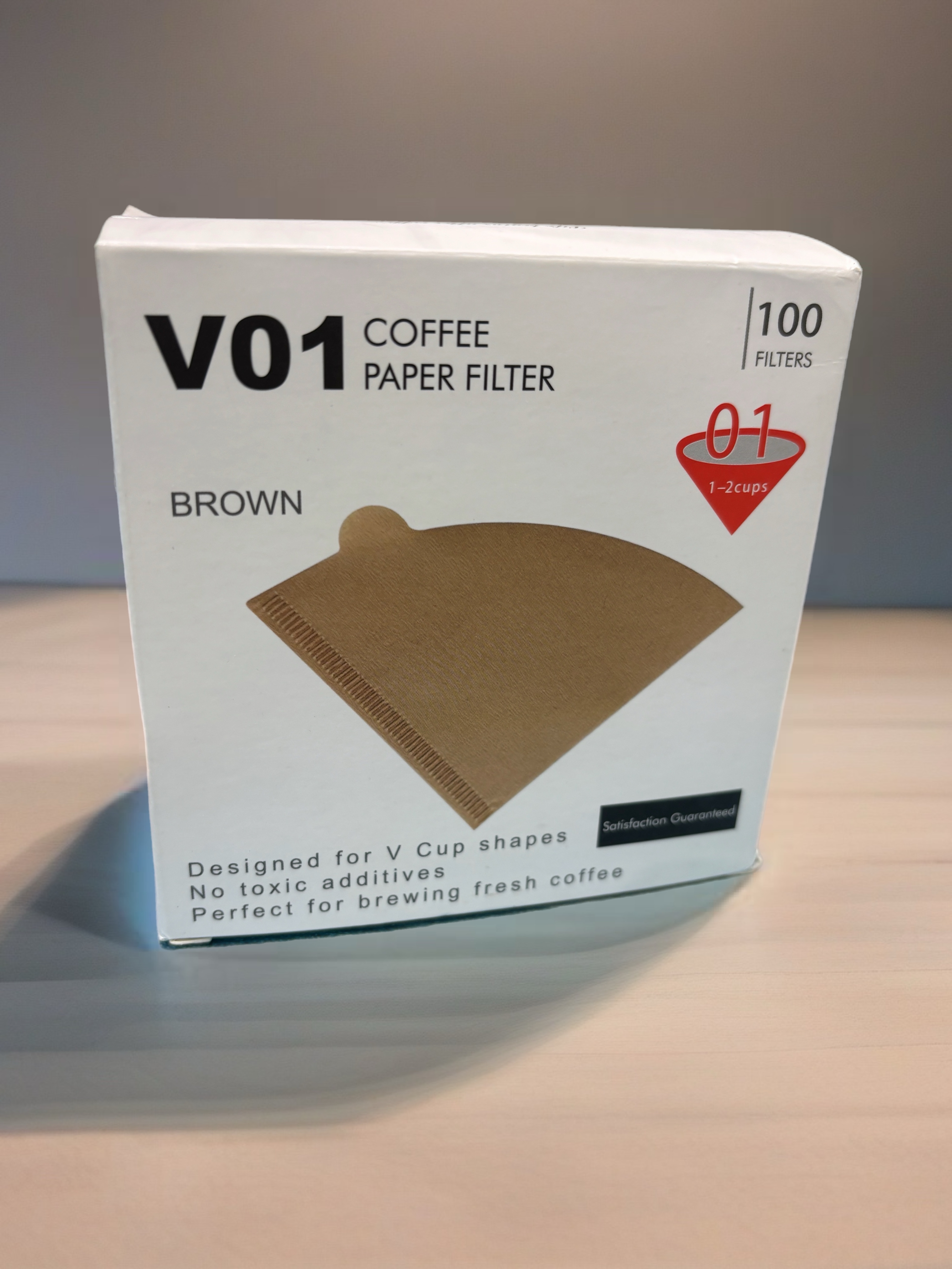 錐型濾紙 V-Shaped filter For 1-2 Cups (40 Pcs)