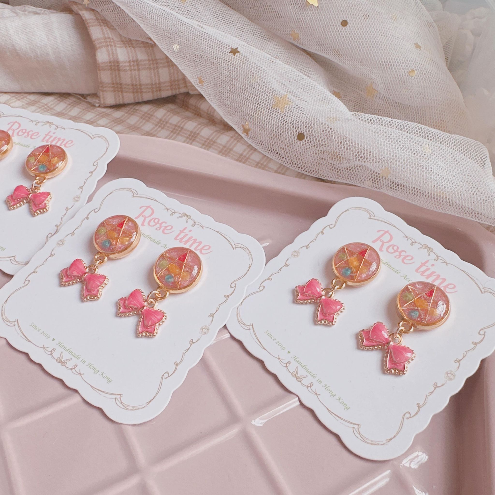 美少女 戰士變身器 耳釘 蝴蝶結🎀
