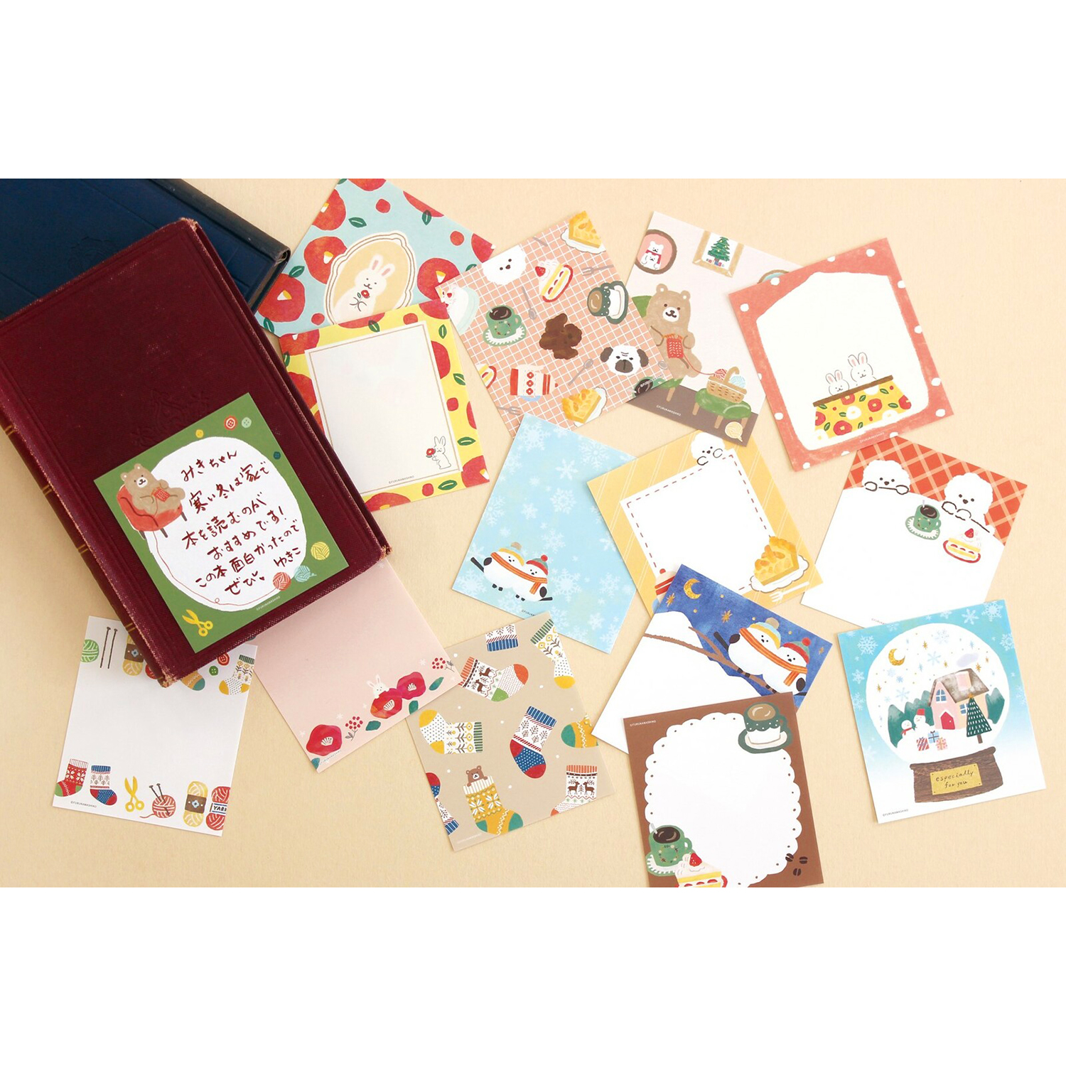 古川紙工 - 方形記事本 (粉紅色貴婦狗款)