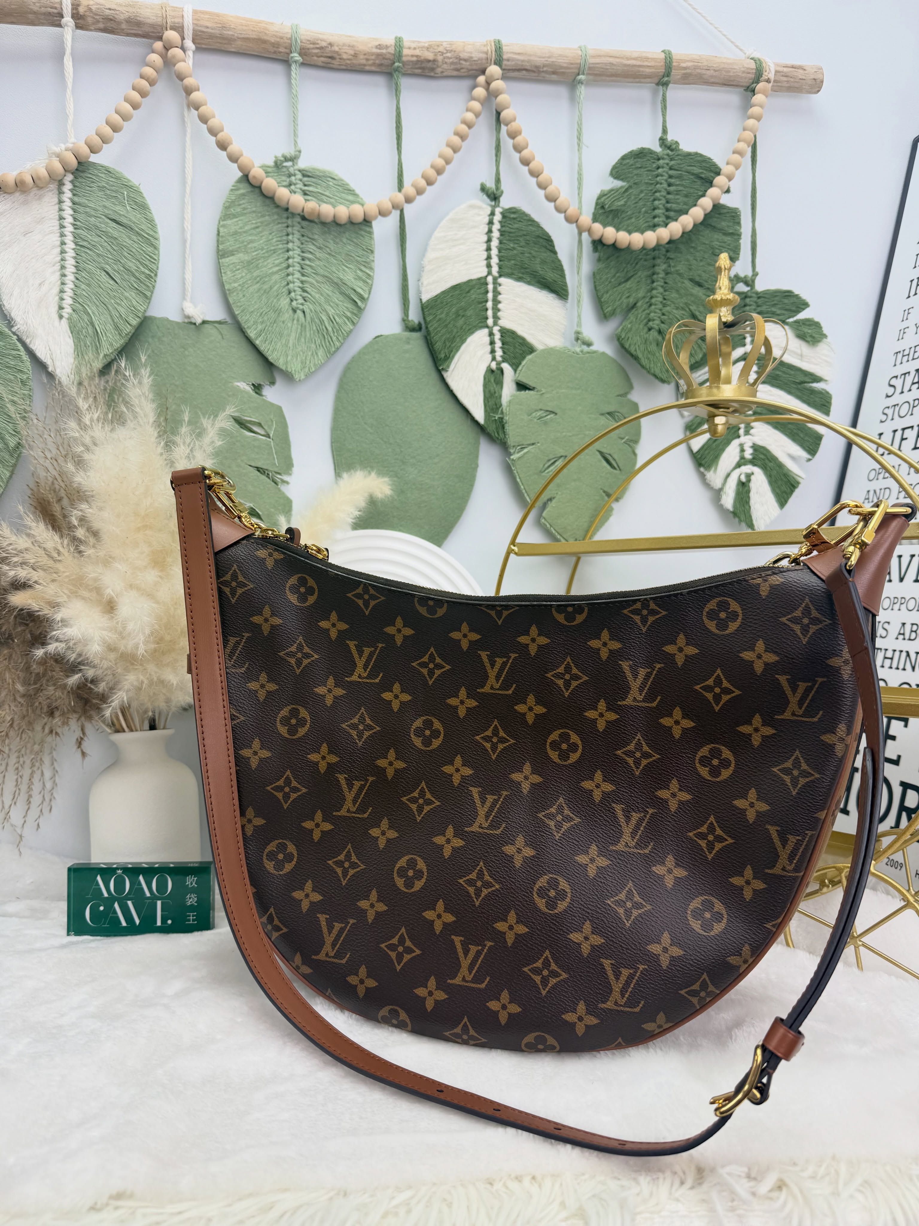 LV👜 PRE OWNED 🛍️🤎Loop Hobo大月亮包 有塵袋 晶片款🌙