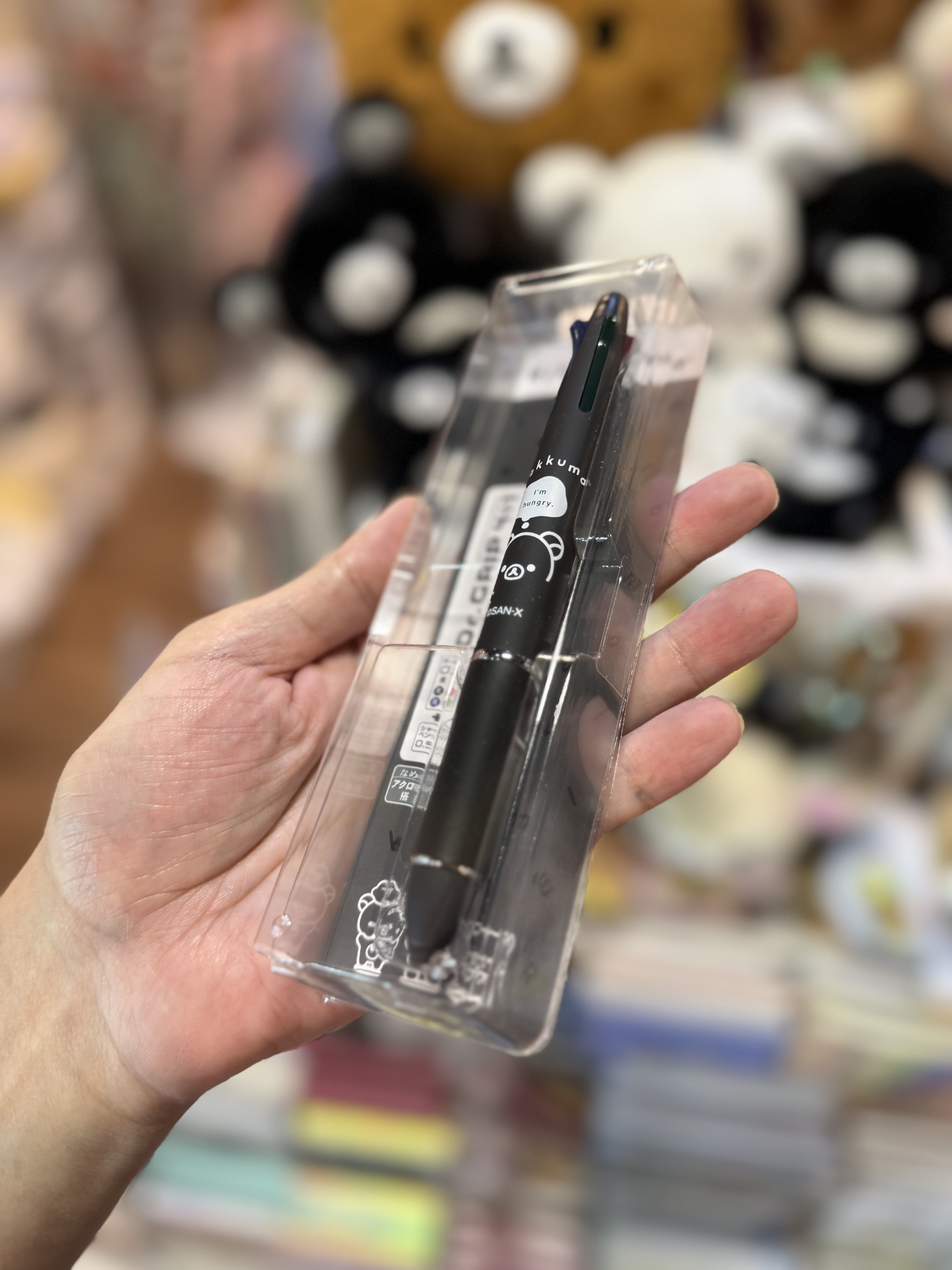 《現貨》全新Rilakkuma黑白造型4色+鉛芯筆 （黑色款）