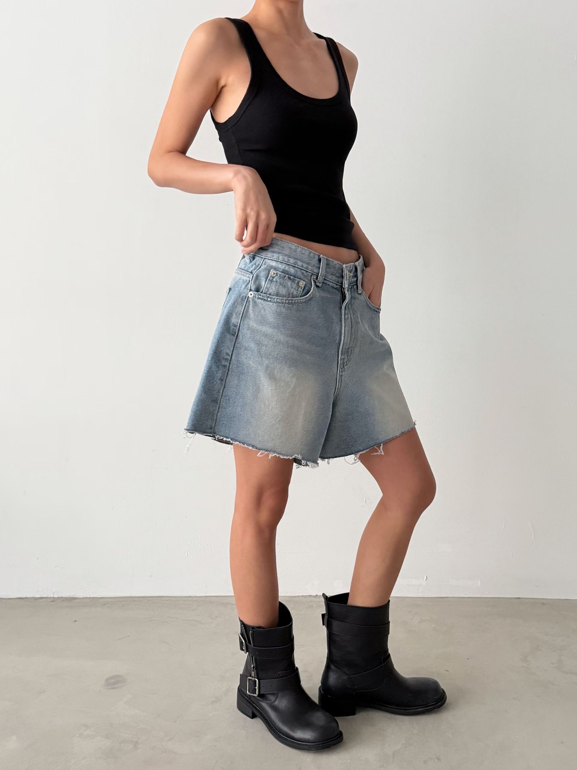 Denim shorts #pt70