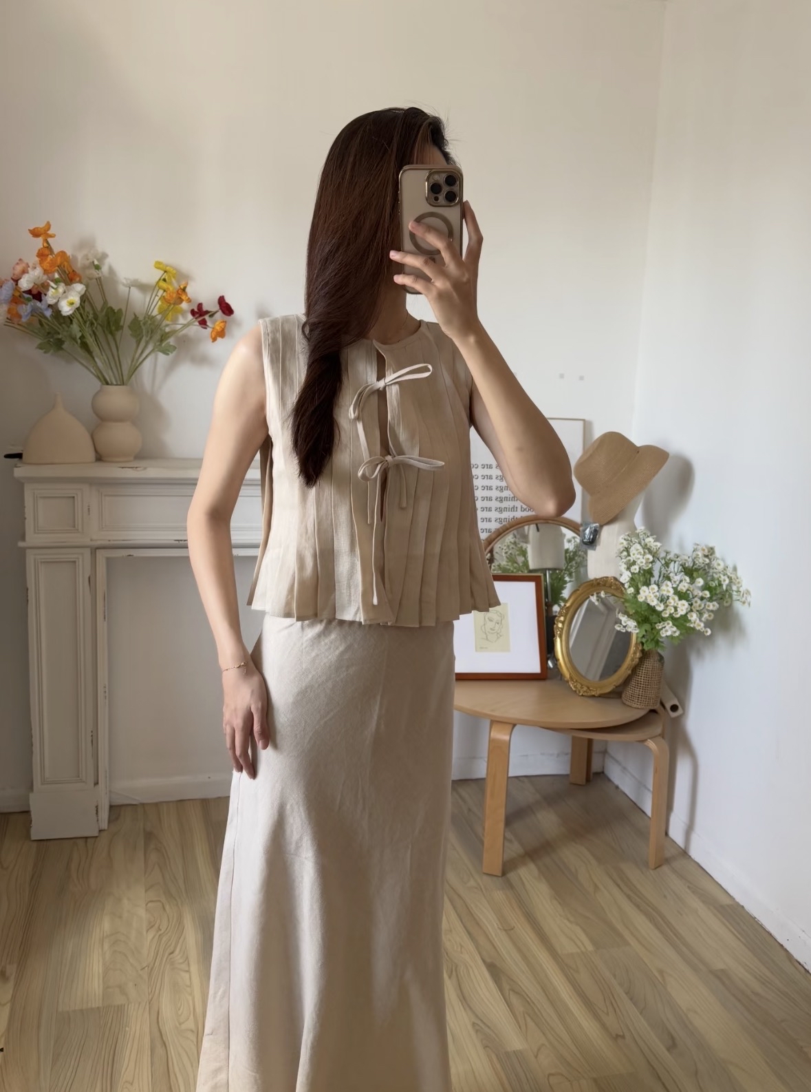 ST450欧美无袖套装