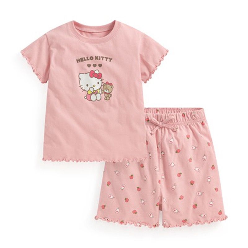 $65套。2套起$55套。女童卡通薄款2件套