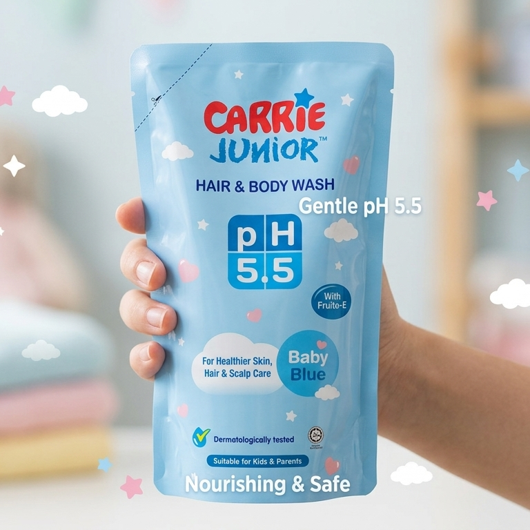 CARRIE JUNIOR REFILL PACK Baby Blue 475ml