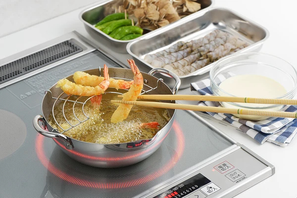 日本吉川鄉技不銹鋼天婦羅鍋