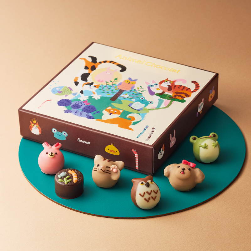 GONCHAROFF 動物巧克力 ANIMAL CHOCOLAT B (9入)