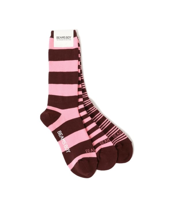 BEAMS BOY 一set三隻襪 （日本製)