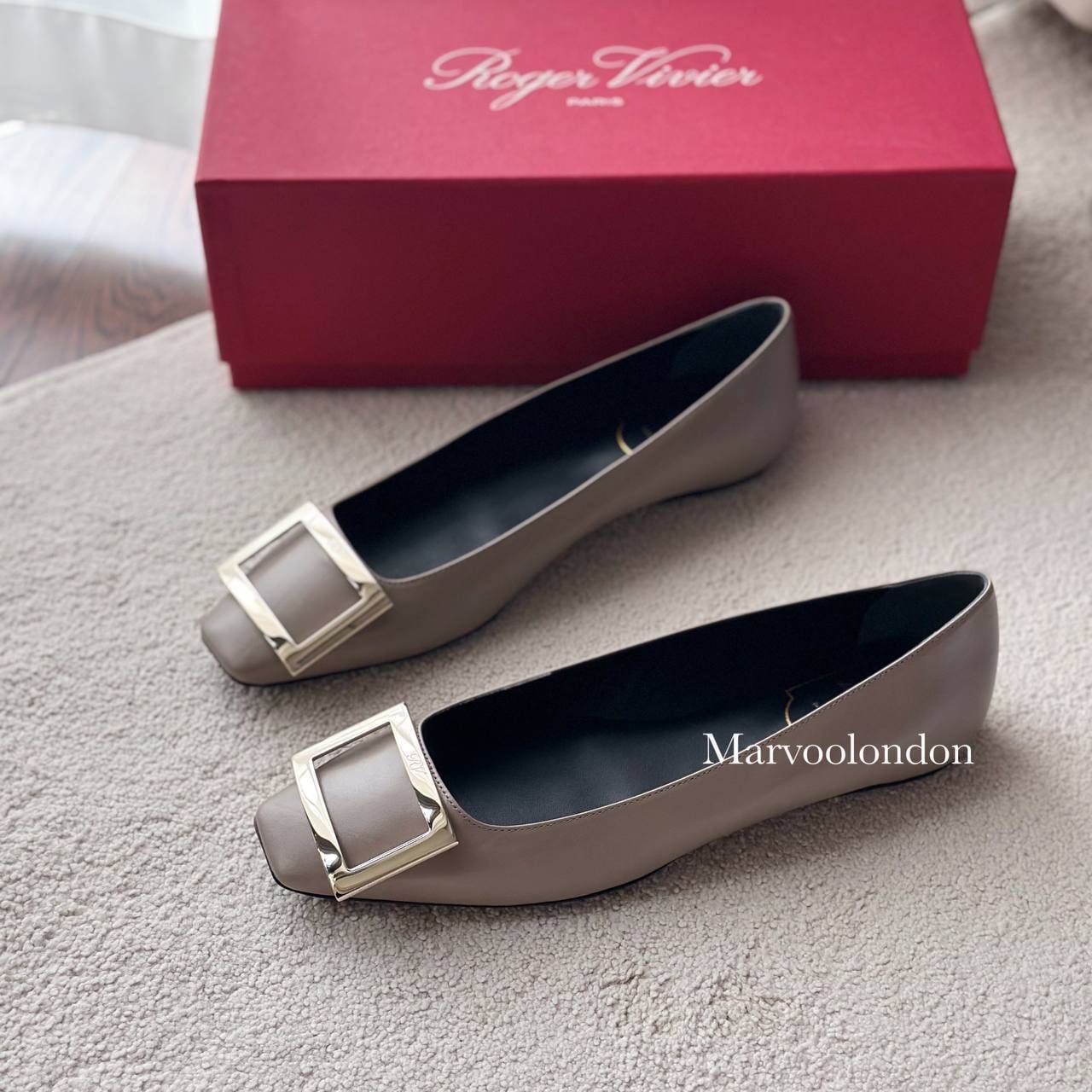 限時優惠✨訂貨📮RV 經典款大象灰皮質 Flat  Size 36.5/37/37.5/38/38.5