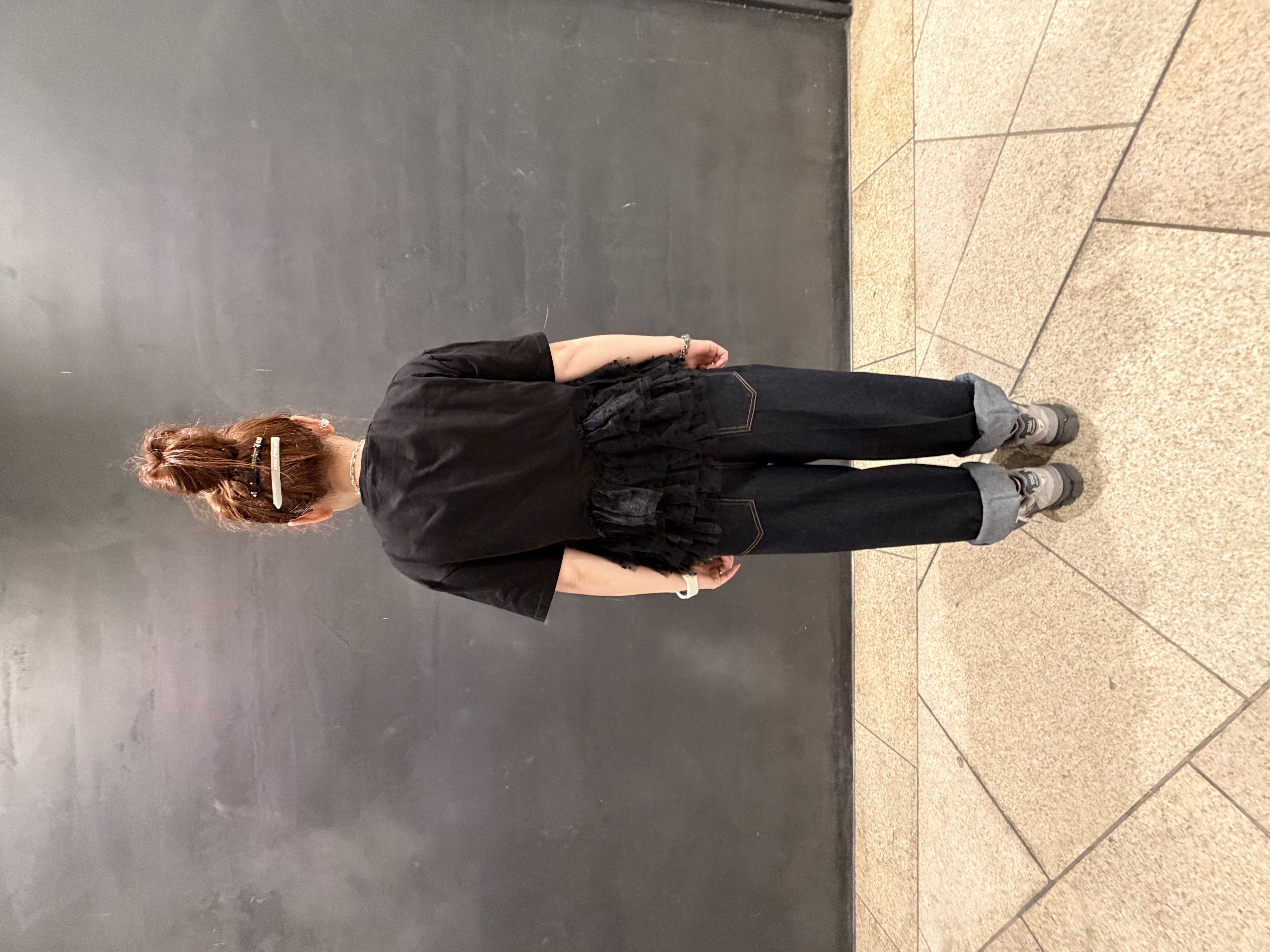 日本拼款波點衫