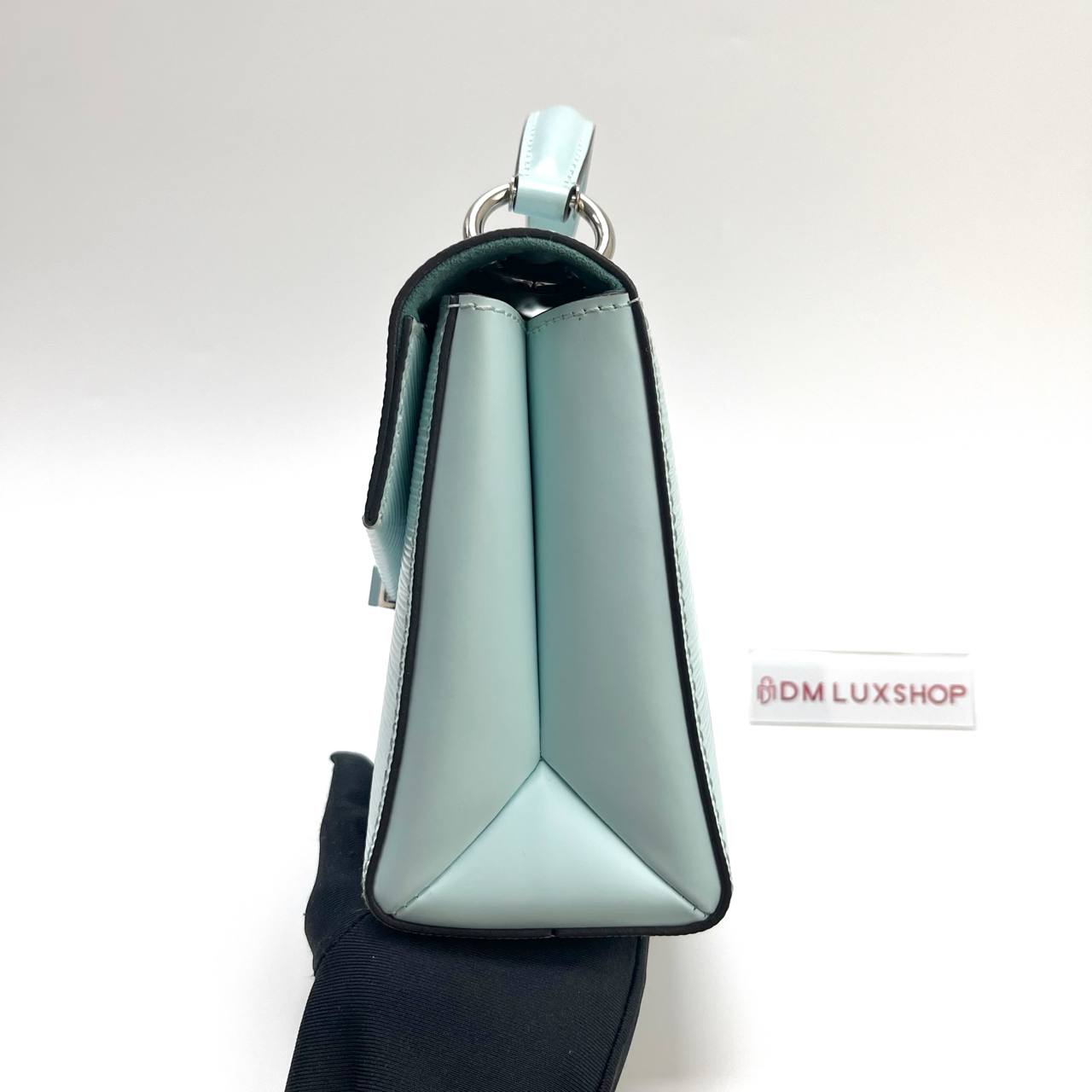LV Pochette Grenelle Light Blue Epi Leather Bag SHW