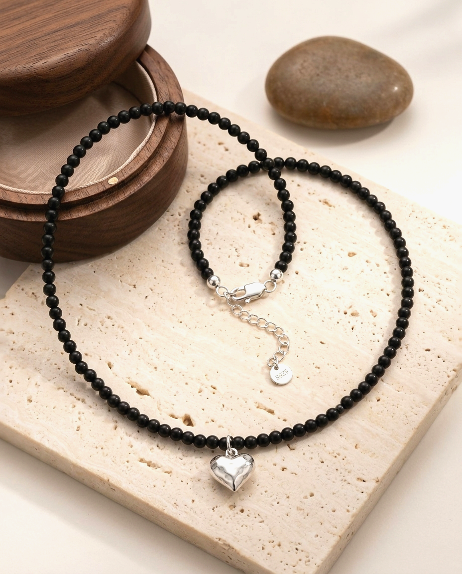 S925 -*MN0012* Little Uneven Heart Necklace